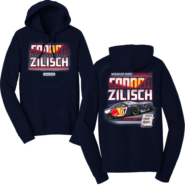 Connor Zilisch 2025 Red Bull Trackhouse #87 NASCAR Cup Debut at COTA 2-Spot Hoodie Sweatshirt