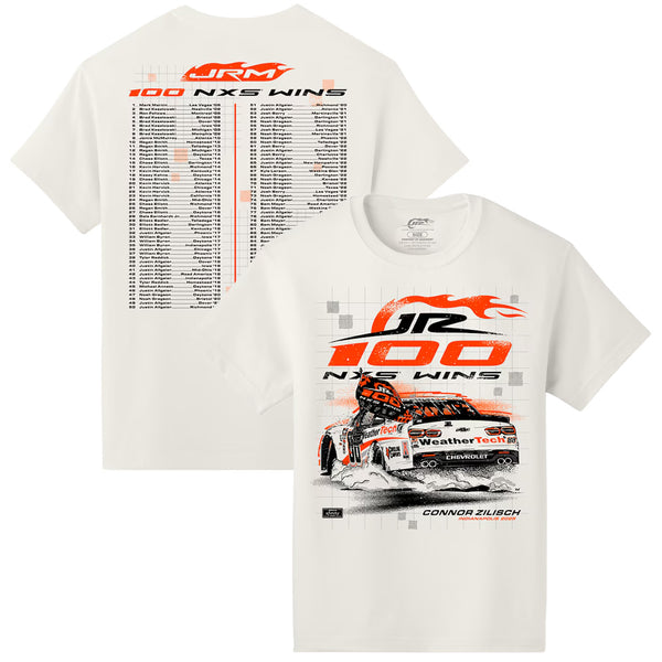 Connor Zilisch 2025 JR Motorsports Indy 100th Race Win T-Shirt