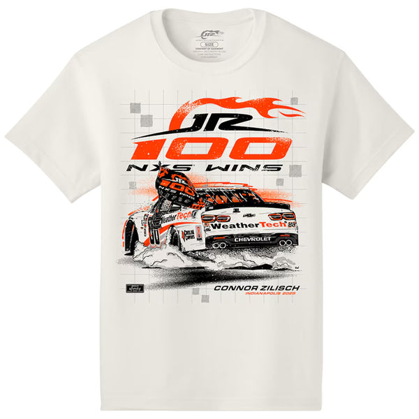 Connor Zilisch 2025 JR Motorsports Indy 100th Race Win T-Shirt