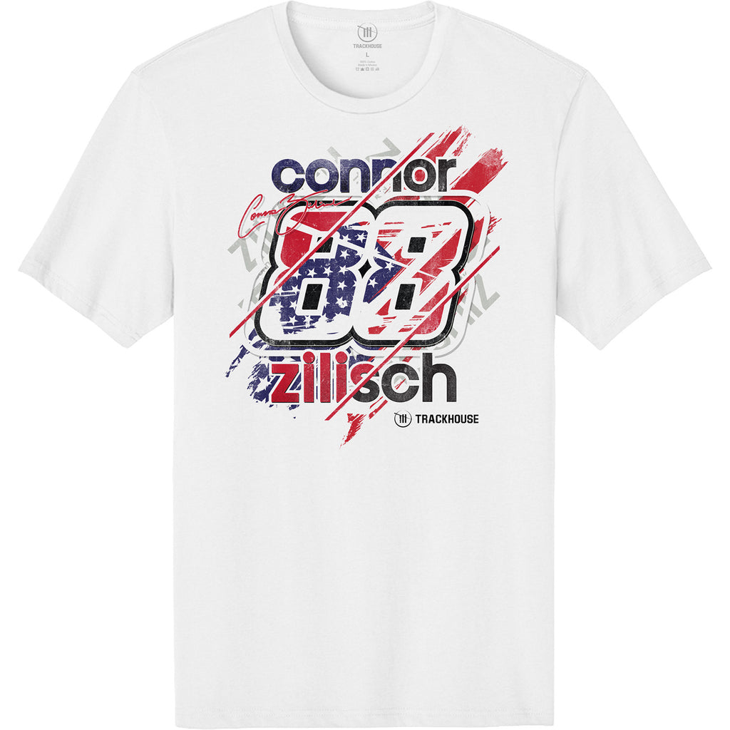 Connor Zilisch 2026 Number #88 T-Shirt White NASCAR
