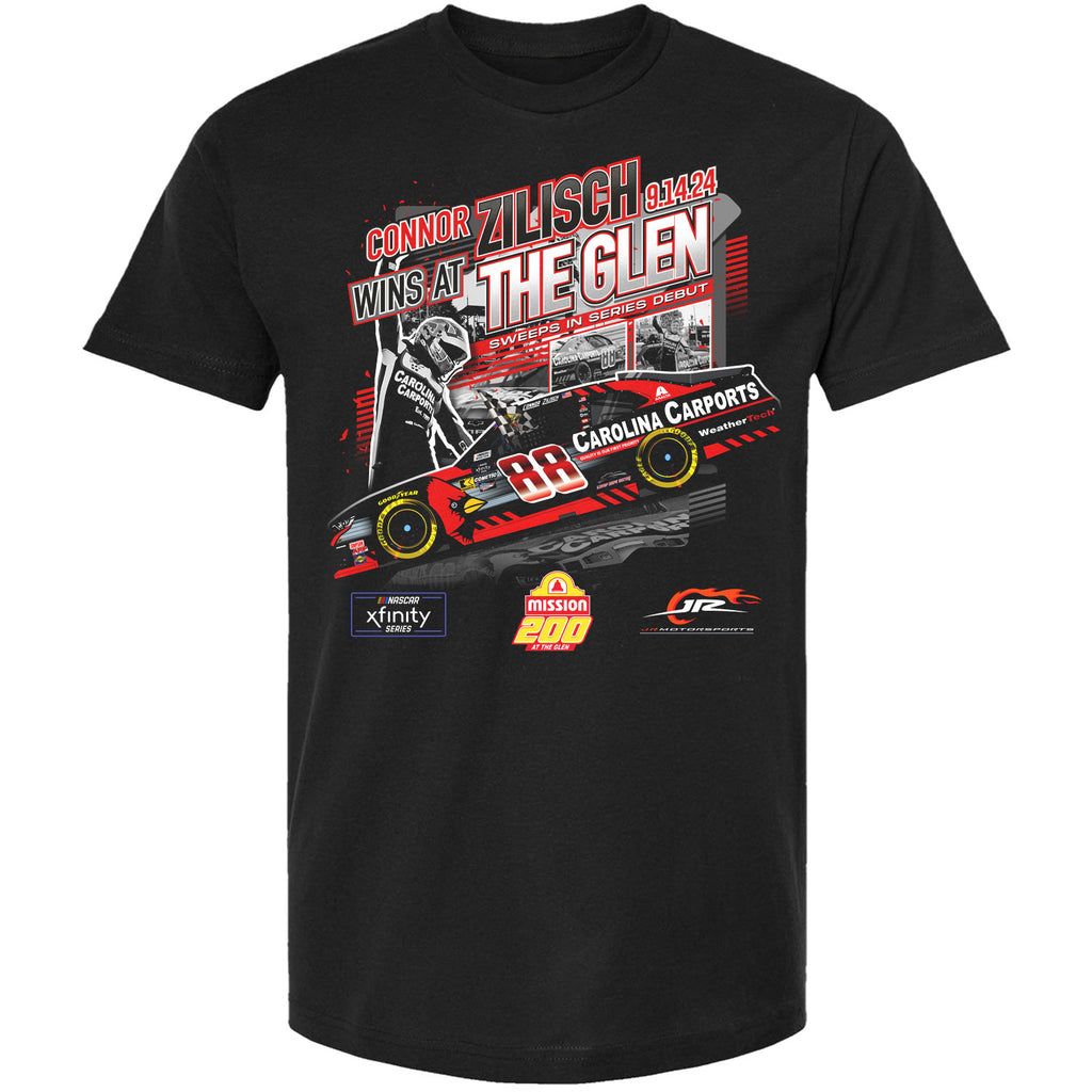 Connor Zilisch 2024 Watkins Glen 1st Career Xfinity Series Race Win T-Shirt #88 NASCAR