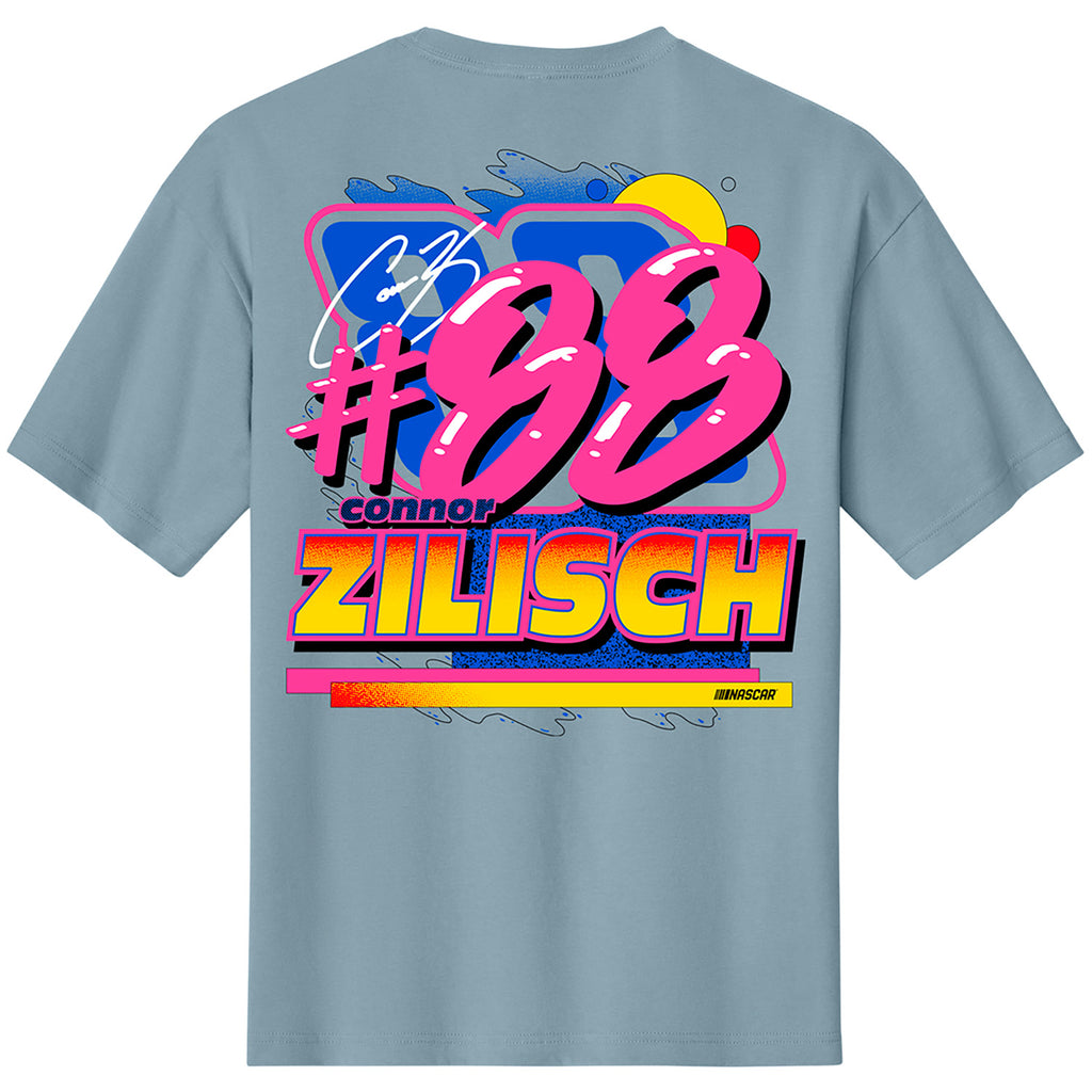 Connor Zilisch 2025 WeatherTech Vintage Demin 2-Spot T-Shirt Blue #88 NASCAR