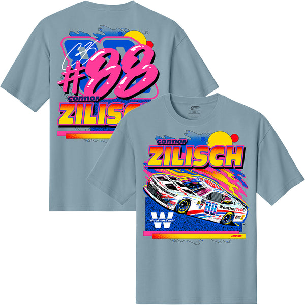 Connor Zilisch 2025 WeatherTech Vintage Demin 2-Spot T-Shirt Blue #88 NASCAR