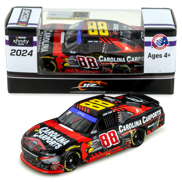 Connor Zilisch Watkins Glen 1st Career Xfinity Series Race Win 1:64 Standard 2024 Diecast Car Carolina Carports #88 NASCAR