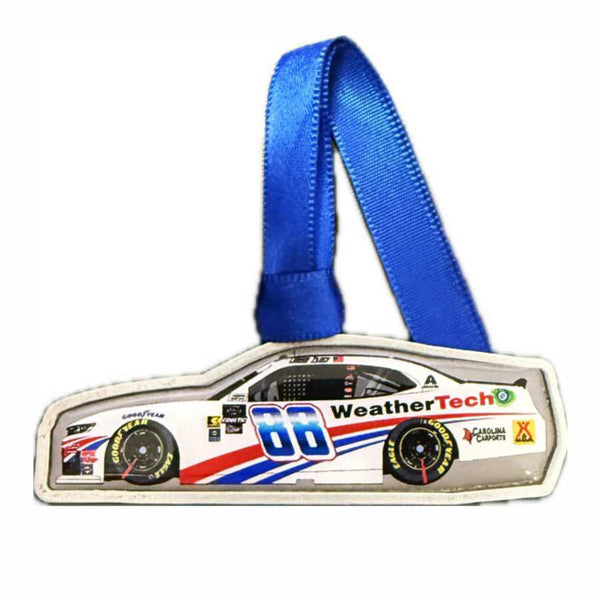 Connor Zilisch 2025 Pewter Car Christmas Ornament #88 Weathertech NASCAR