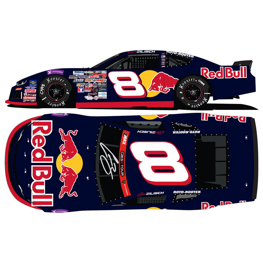 Connor Zilisch Autographed Red Bull #8 Late Model 1:24 Standard 2026 Diecast Car