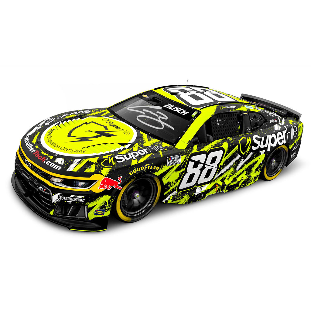 Connor Zilisch Autographed SuperFile Graffiti 1:24 Standard 2026 Diecast Car #88 NASCAR