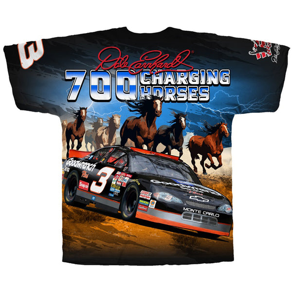 Dale Earnhardt 2025 Goodwrench 700 Charging Horses #3 Sublimated Print T-Shirt NASCAR