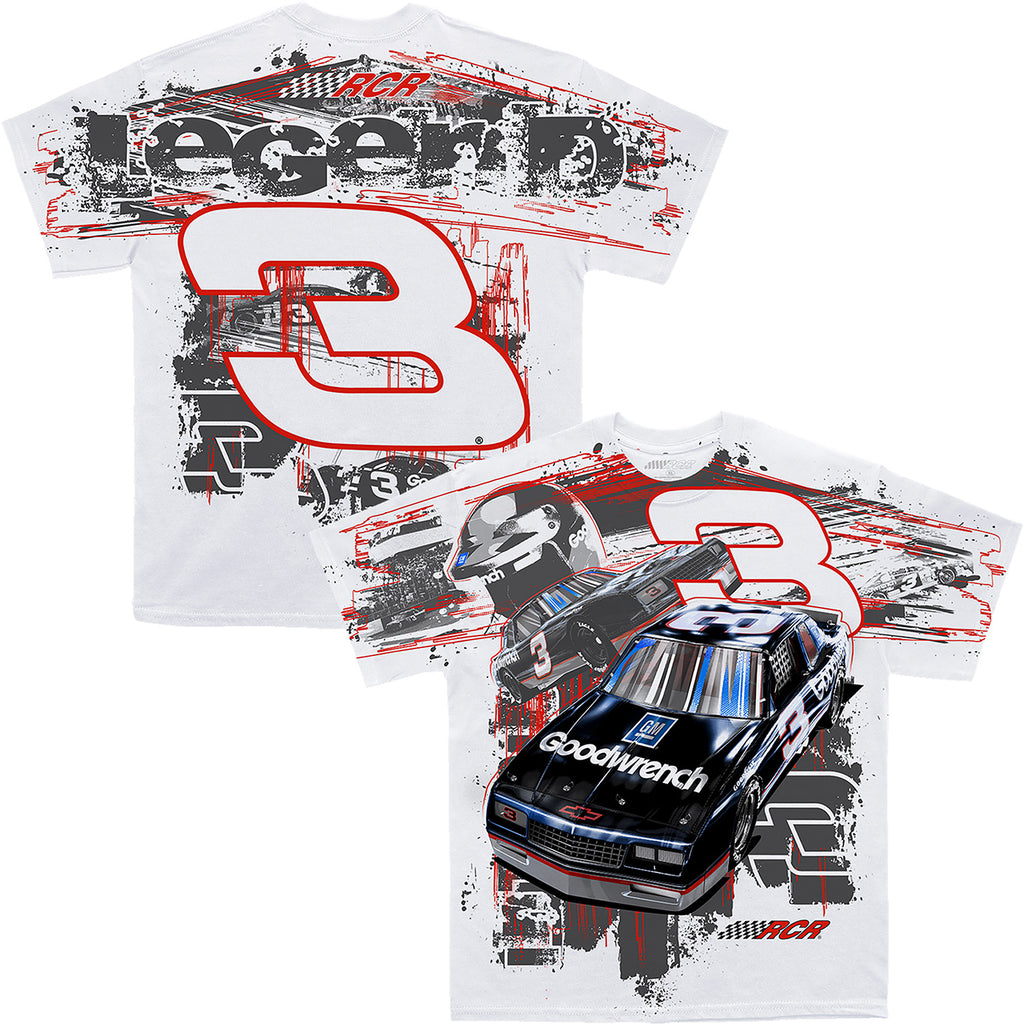 Dale Earnhardt 2026 Goodwrench Total Print T-Shirt White #3 NASCAR