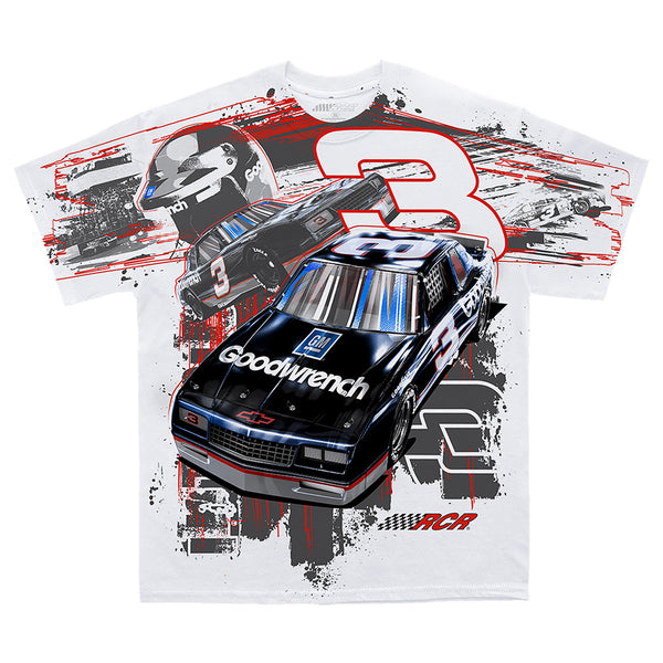 Dale Earnhardt 2026 Goodwrench Total Print T-Shirt White #3 NASCAR