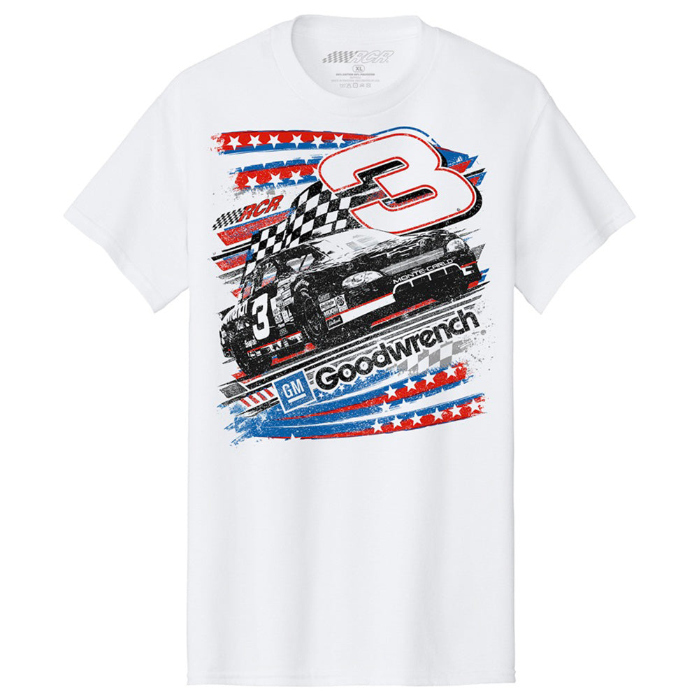 RCR 2026 GM Goodwrench American Flag 2-Spot Classic Ink T-Shirt White #3 NASCAR