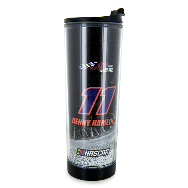 Denny Hamlin 2024 Plastic 14oz Tumbler Travel Mug #11 NASCAR FedEx