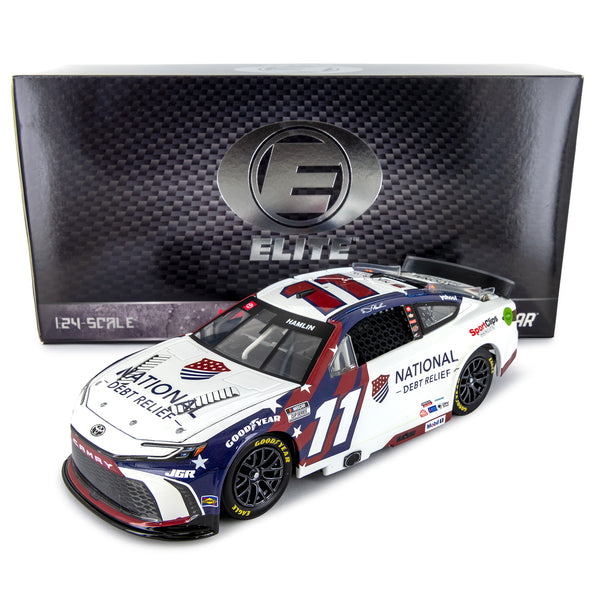 Denny Hamlin ELITE National Debt Relief 1:24 2025 Diecast Car #11 NASCAR