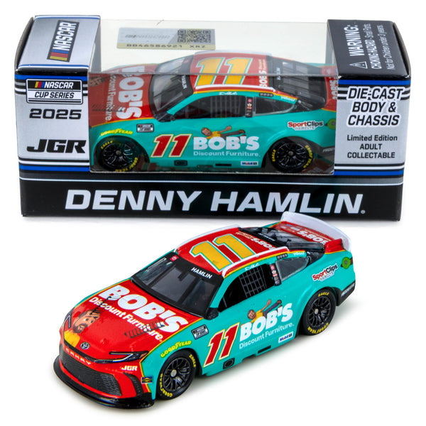 Denny Hamlin Bob's Discount Furniture 1:64 Standard 2025 Diecast Chassis Car #11 NASCAR