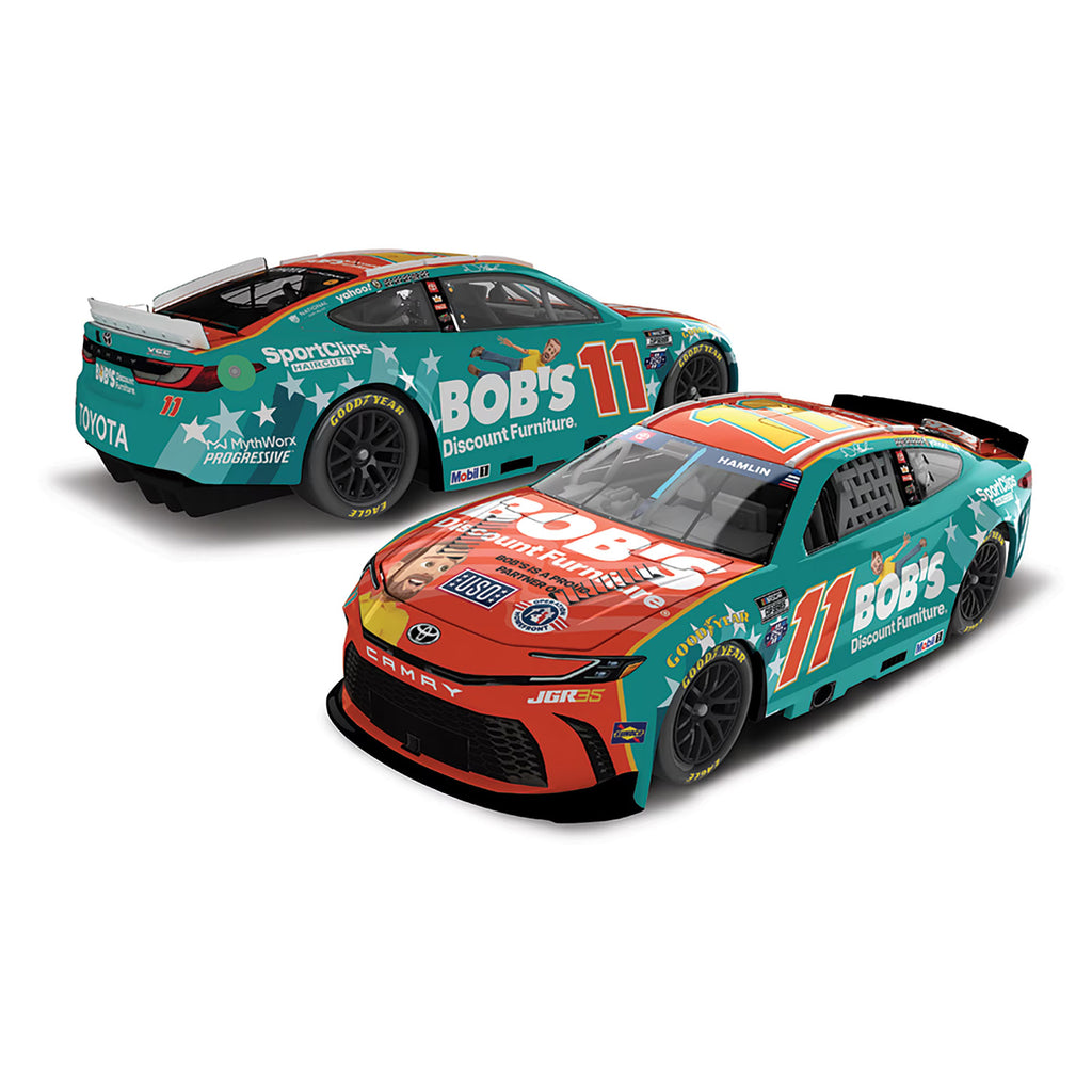 Denny Hamlin Bob's Discount Furniture Patriotic 1:24 Standard 2026 Diecast Car #11 NASCAR