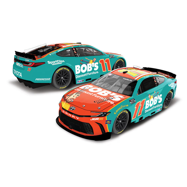 Denny Hamlin Bob's Discount Furniture 1:24 Color Chrome 2026 Diecast Car #11 NASCAR