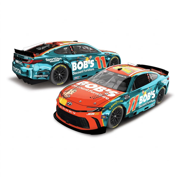 Denny Hamlin Bob's Discount Furniture 1:24 Color Chrome 2026 Diecast Car #11 NASCAR