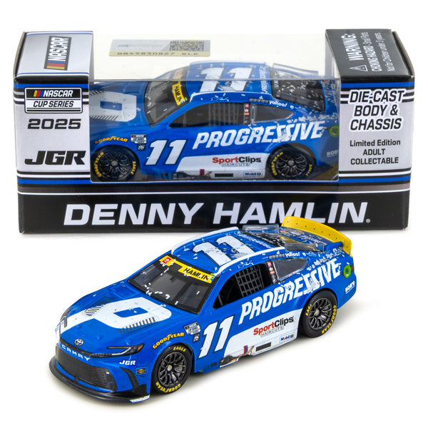 Denny Hamlin Gateway WWTR Race Win 1:64 Standard 2025 Diecast Chassis Car #11 Progressive NASCAR
