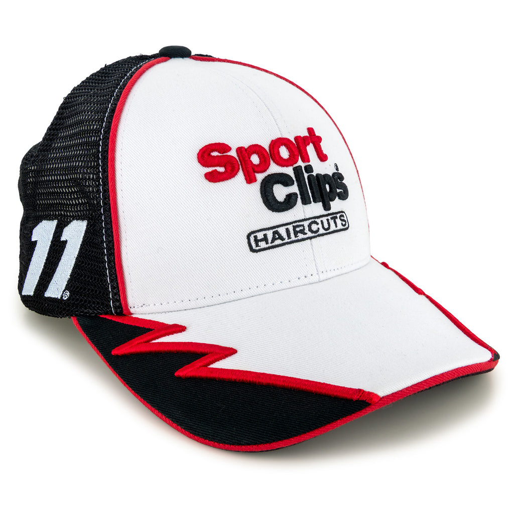 Denny Hamlin 2025 Element Sponsor Hat White/Black Sport Clips #11 NASCAR
