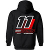 Denny Hamlin 2025 Black #11 2-Spot Hoodie Sweatshirt NASCAR