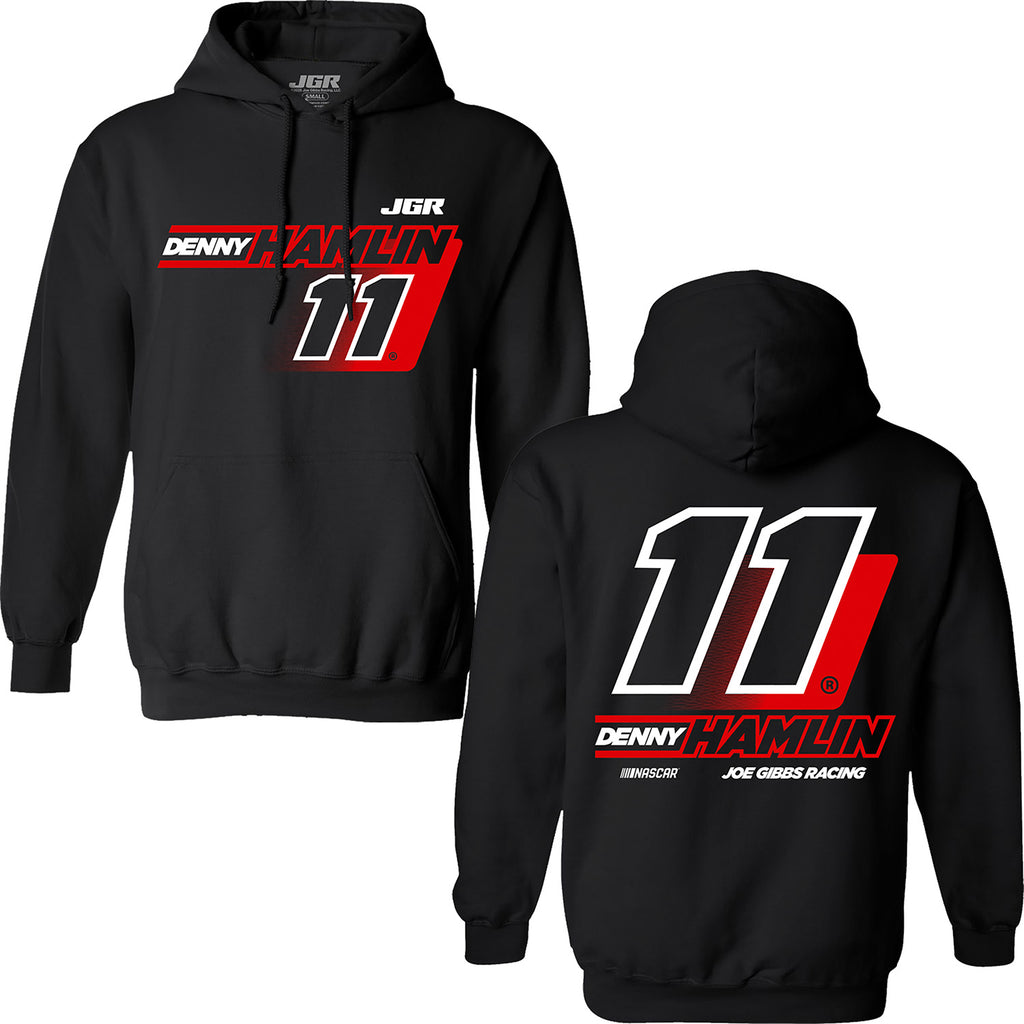 Denny Hamlin 2025 Black #11 2-Spot Hoodie Sweatshirt NASCAR