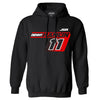 Denny Hamlin 2025 Black #11 2-Spot Hoodie Sweatshirt NASCAR