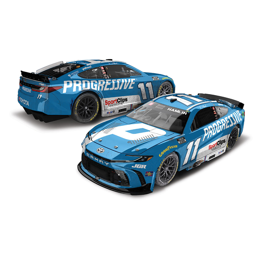 Denny Hamlin ELITE Martinsville Race Win 1:24 2025 Diecast Car #11 Progressive NASCAR