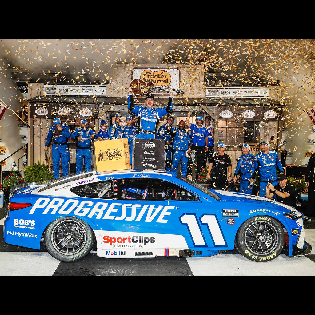 Denny Hamlin Nashville Race Win 1:64 2026 Diecast Chassis Car #11 Progressive NASCAR