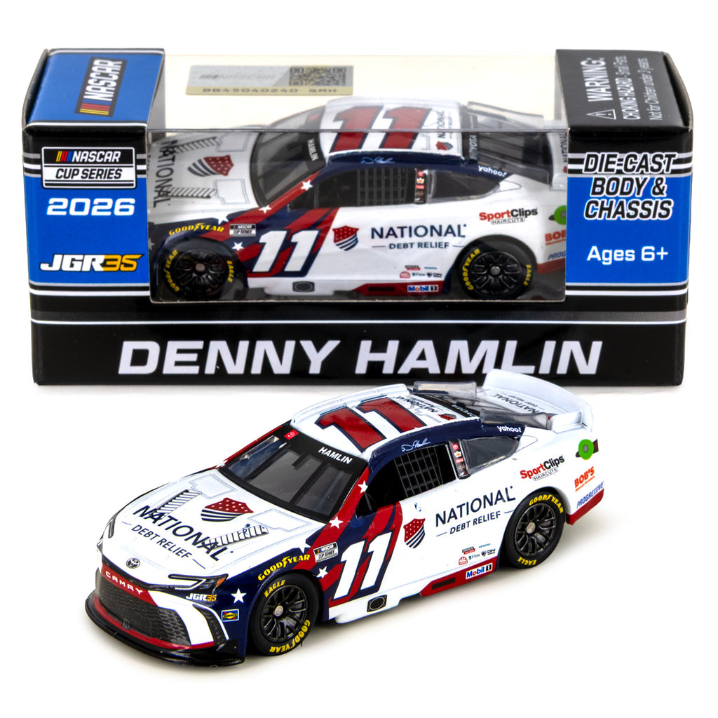 Denny Hamlin National Debt Relief 1:64 2026 Diecast Car #11 NASCAR