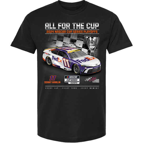 Denny Hamlin 2024 NASCAR Cup Series Playoffs T-Shirt FedEx #11