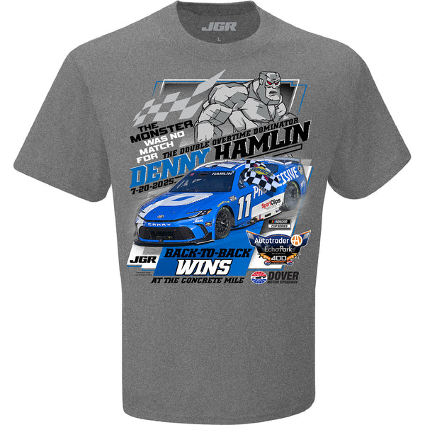 Denny Hamlin 2025 Dover Race Win T-Shirt #11 NASCAR