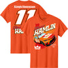 Denny Hamlin 2025 King's Hawaiian Car 2-Spot T-Shirt Orange #11 NASCAR