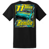 Denny Hamlin 2024 Mavis Black 2-Spot T-Shirt