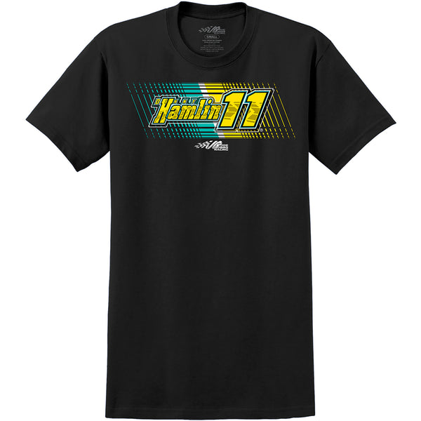 Denny Hamlin 2024 Mavis Black 2-Spot T-Shirt