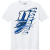 Denny Hamlin 2026 Progressive Breakout 2-Spot T-Shirt White #11 NASCAR