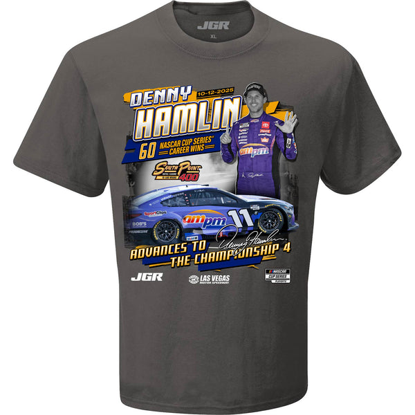 Denny Hamlin 2025 Las Vegas 60th Cup Race Win T-Shirt