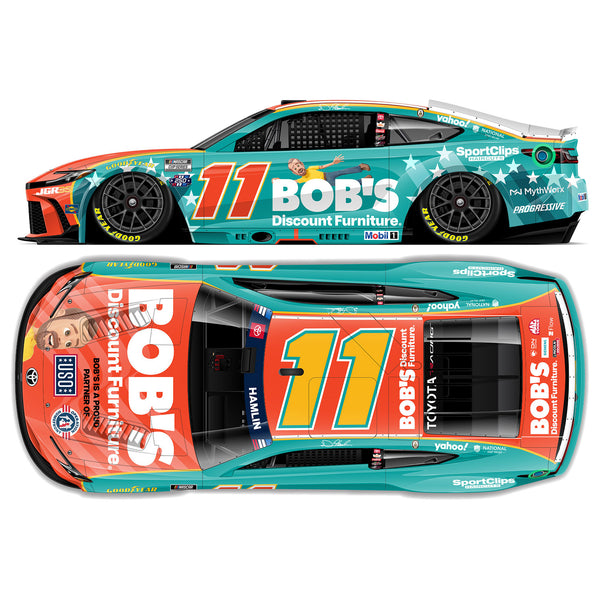 Denny Hamlin ELITE Bob's Discount Furniture Patriotic 1:24 2026 Diecast Car #11 NASCAR