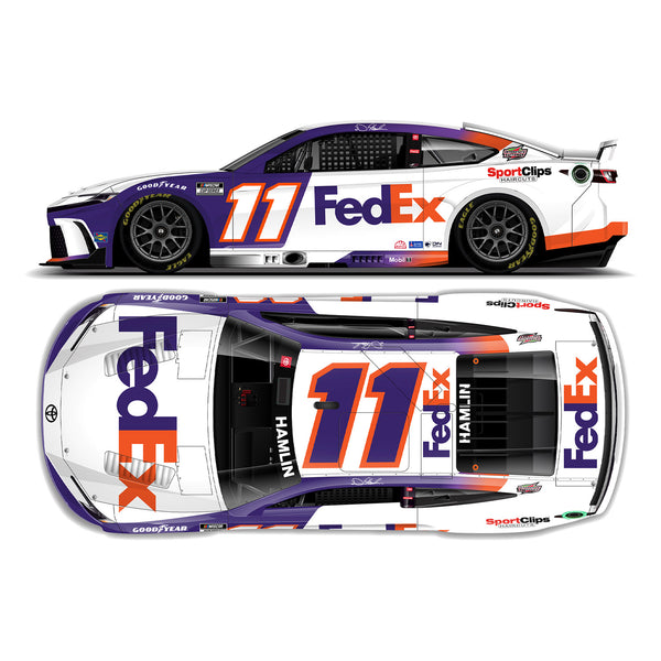 Denny Hamlin ELITE FedEx 1:24 2024 Diecast Car #11 NASCAR