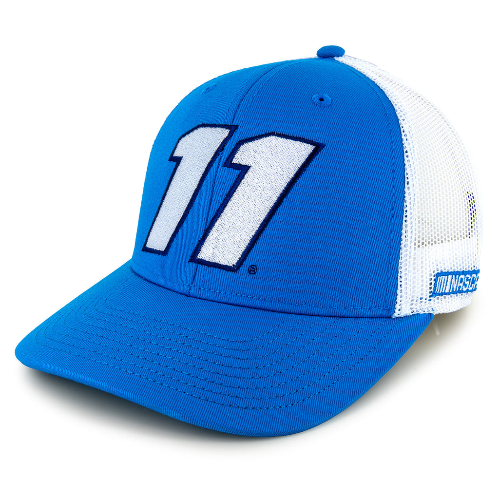 Denny Hamlin 2026 Big Number #11 Mesh NASCAR Hat Exclusive Blue/White