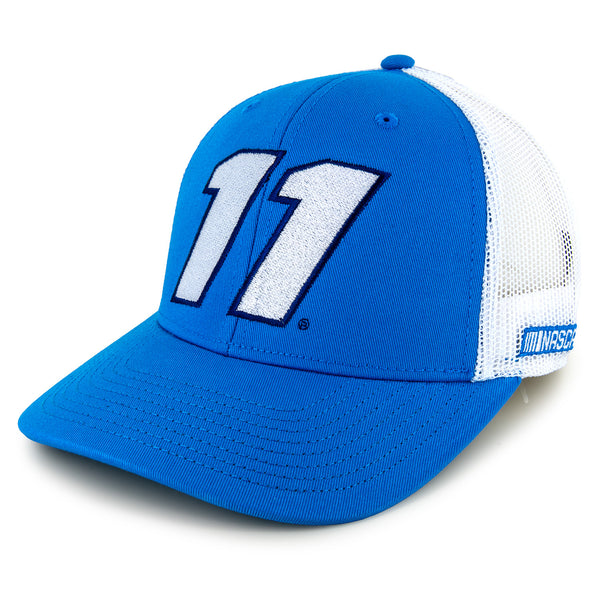 Denny Hamlin 2026 Big Number #11 Mesh NASCAR Hat Exclusive Blue/White