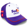 Denny Hamlin 2024 FedEx Uniform Pit Hat Purple/White #11 NASCAR