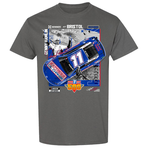 Denny Hamlin 2024 Bristol Race Win T-Shirt #11 NASCAR