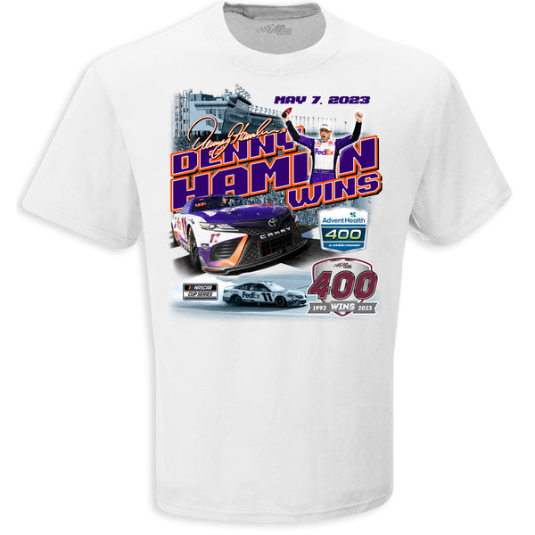 Denny Hamlin 2023 Kansas Race Win T-Shirt - Sale