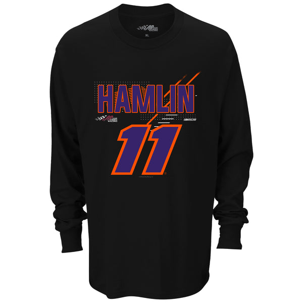 Denny Hamlin 2024 Long Sleeve Name and #11 T-Shirt NASCAR