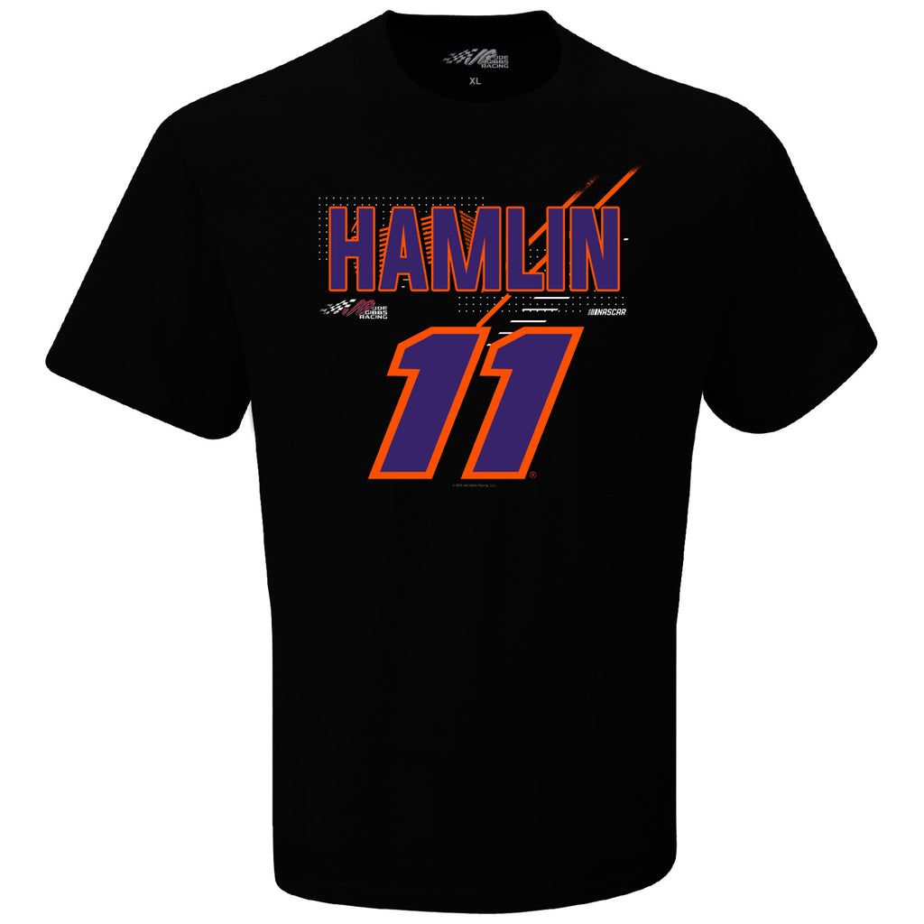 Denny Hamlin 2024 Name and #11 T-Shirt Black NASCAR