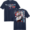 Denny Hamlin 2026 National Debt Relief Paint Scheme Classic Ink T-Shirt Blue #11 NASCAR