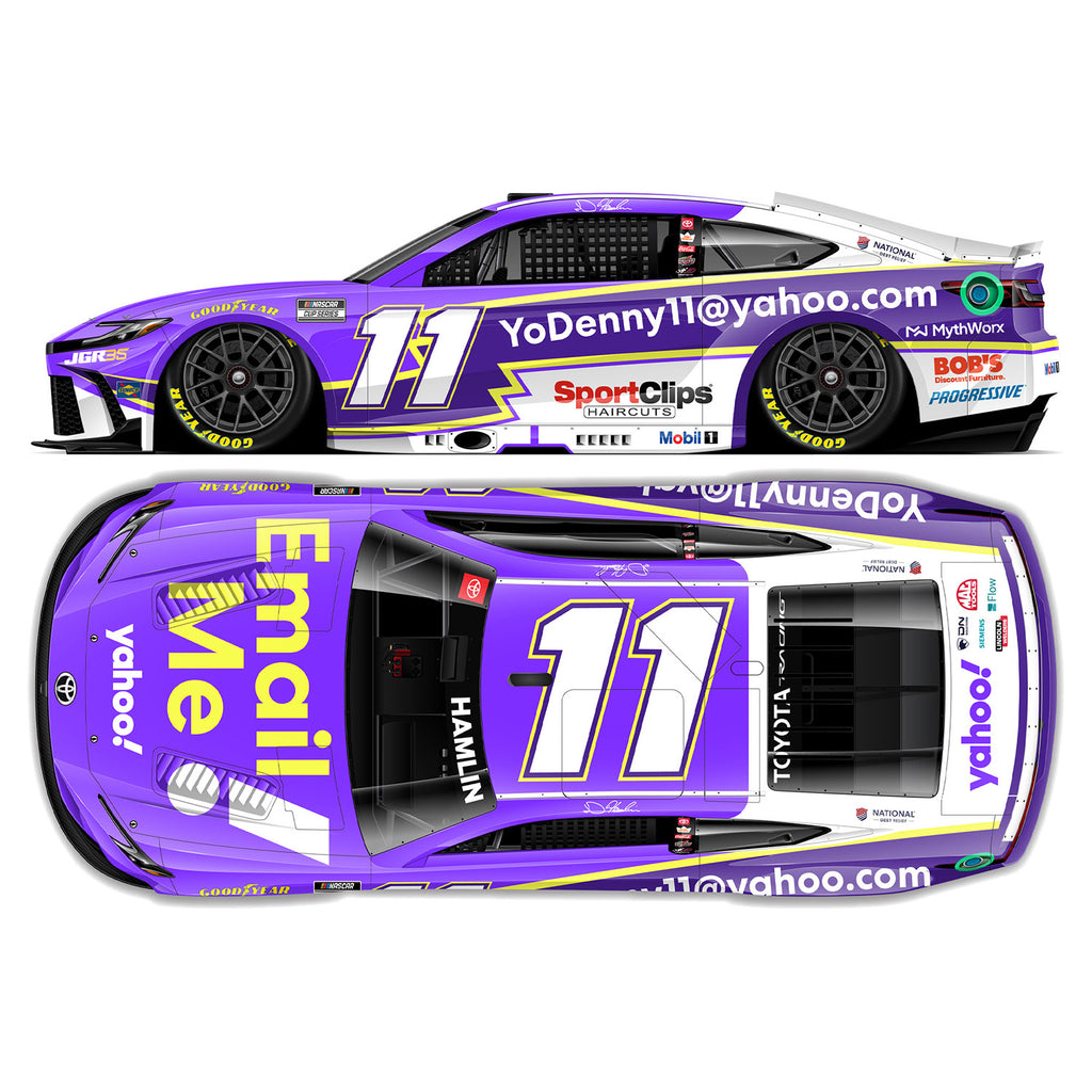 Denny Hamlin Yahoo! Email Me 1:64 2026 Diecast Car #11 NASCAR