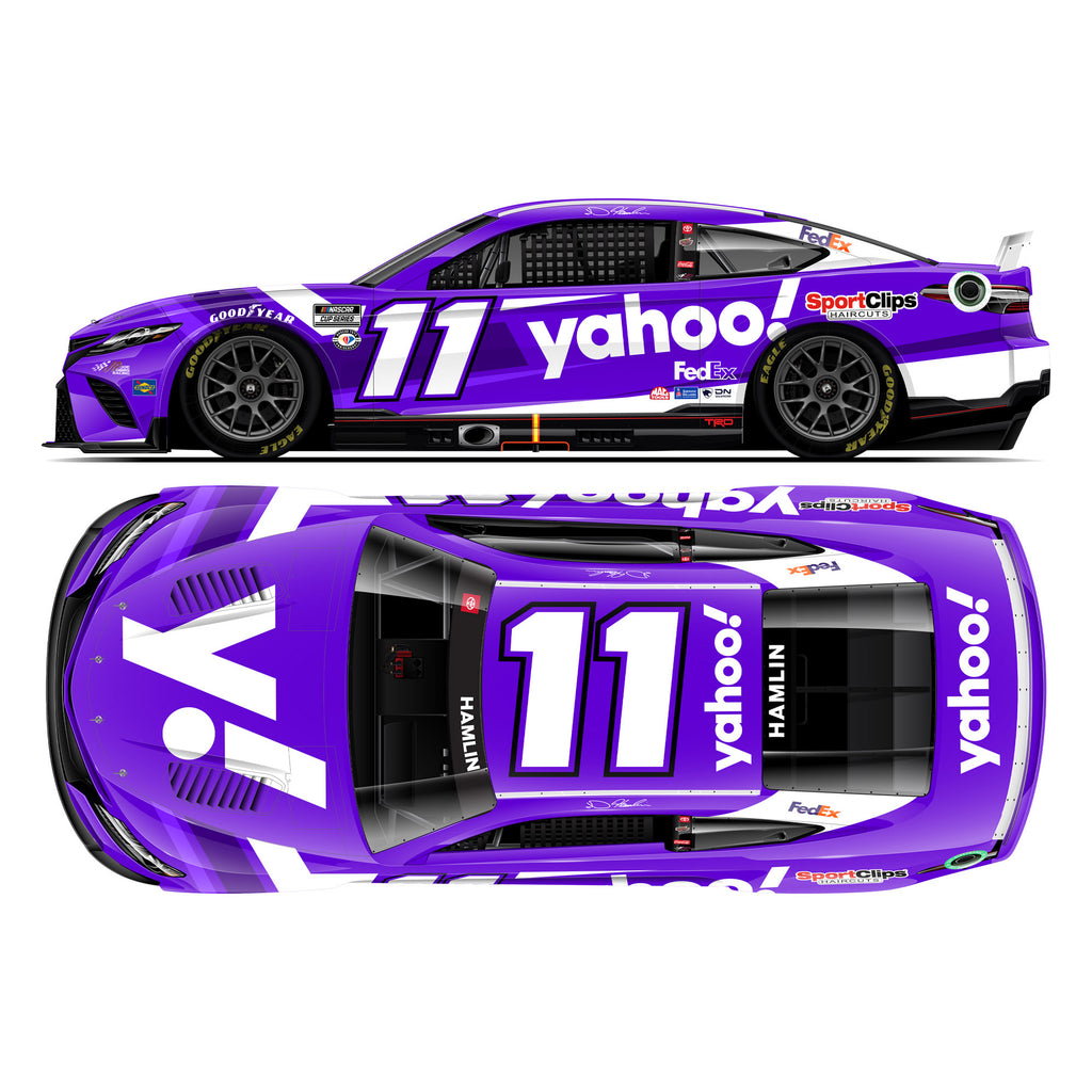 Denny Hamlin Yahoo 1:64 Standard 2023 Diecast Car #11 NASCAR