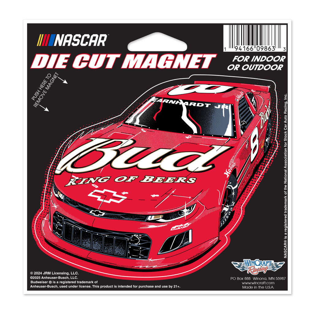 Dale Earnhardt Jr 2024 Budweiser #8 Die Cut Indoor/Outdoor Magnet