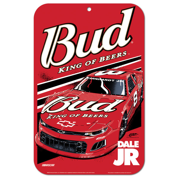 Dale Earnhardt Jr 2024 Budweiser #8 11x17 Plastic Sign